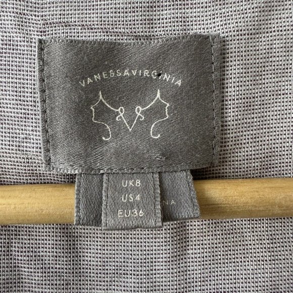 Anthropologie Vanessa Virginia Hibiscus Embroidered Floral Printed Shift Dress 4 - Picture 5 of 5